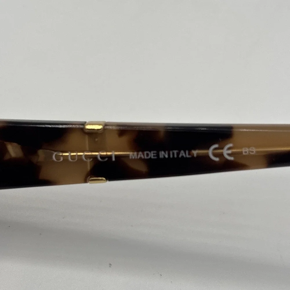 Gucci GG 3559 L7B Tortoise Brown White Ivory Eyeglass Frame 53-14 135 Italy #491
